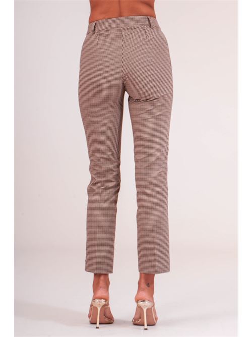 Pantalone a quadri dairesy | D0967QUADRI MARRONE
